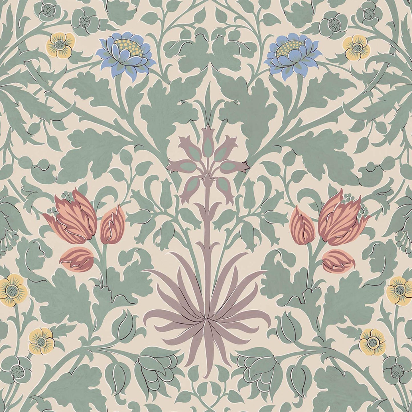 Hyacinth Novellus Wallpaper - Phlox - House of Hackney - 1 - WA - HYA - DI - PHL - XXX - Premier Wallcovering