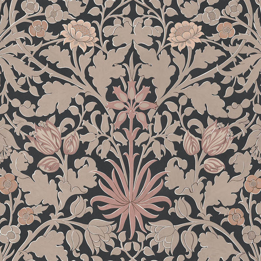 Hyacinth Novellus Wallpaper - Noir - House of Hackney - 1 - WA - HYA - DI - NOI - XXX - Premier Wallcovering