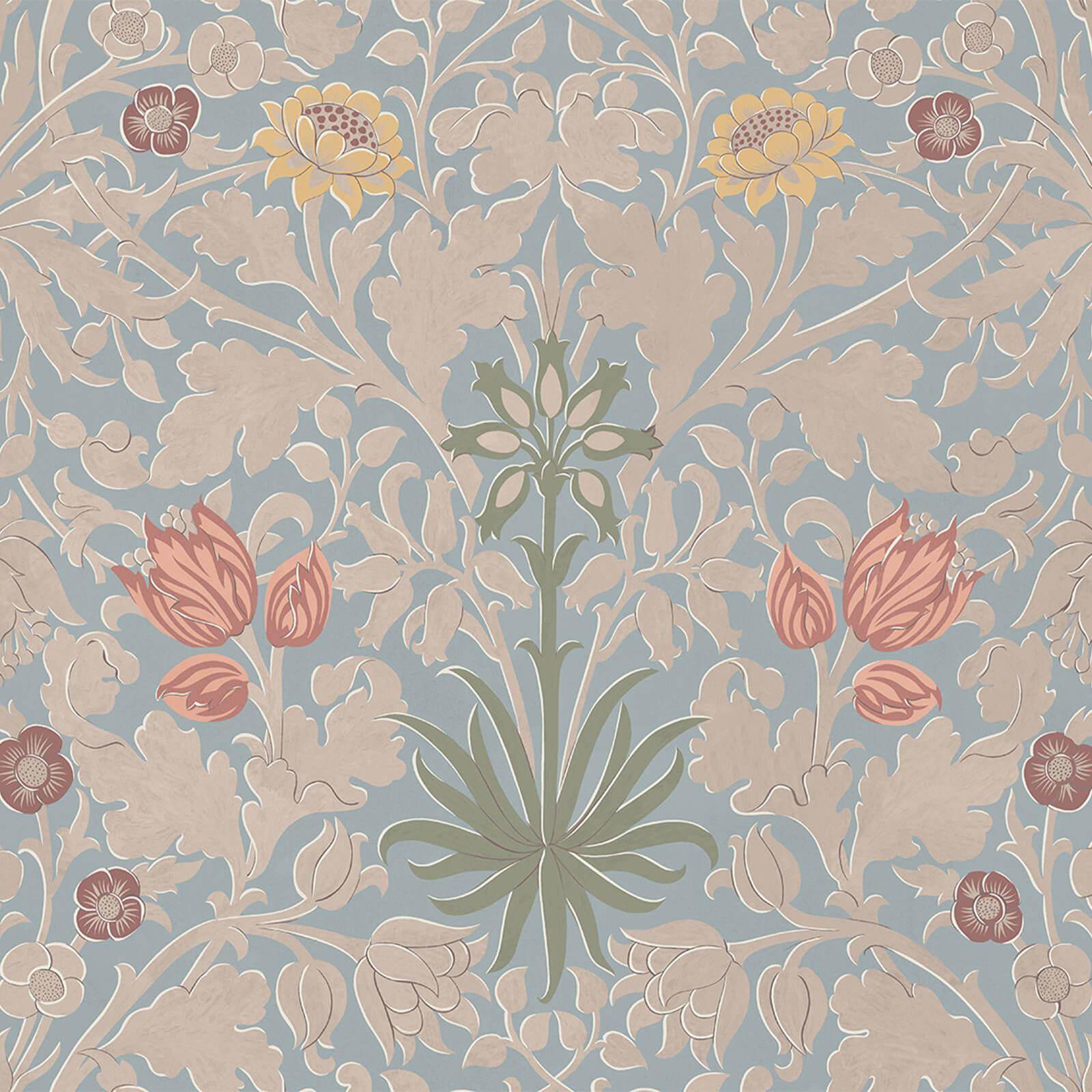 Hyacinth Novellus Wallpaper - Byzantine Blue - House of Hackney - 1 - WA - HYA - DI - BYZ - XXX - Premier Wallcovering