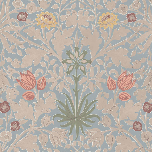 Hyacinth Novellus Wallpaper - Byzantine Blue - House of Hackney - 1 - WA - HYA - DI - BYZ - XXX - Premier Wallcovering