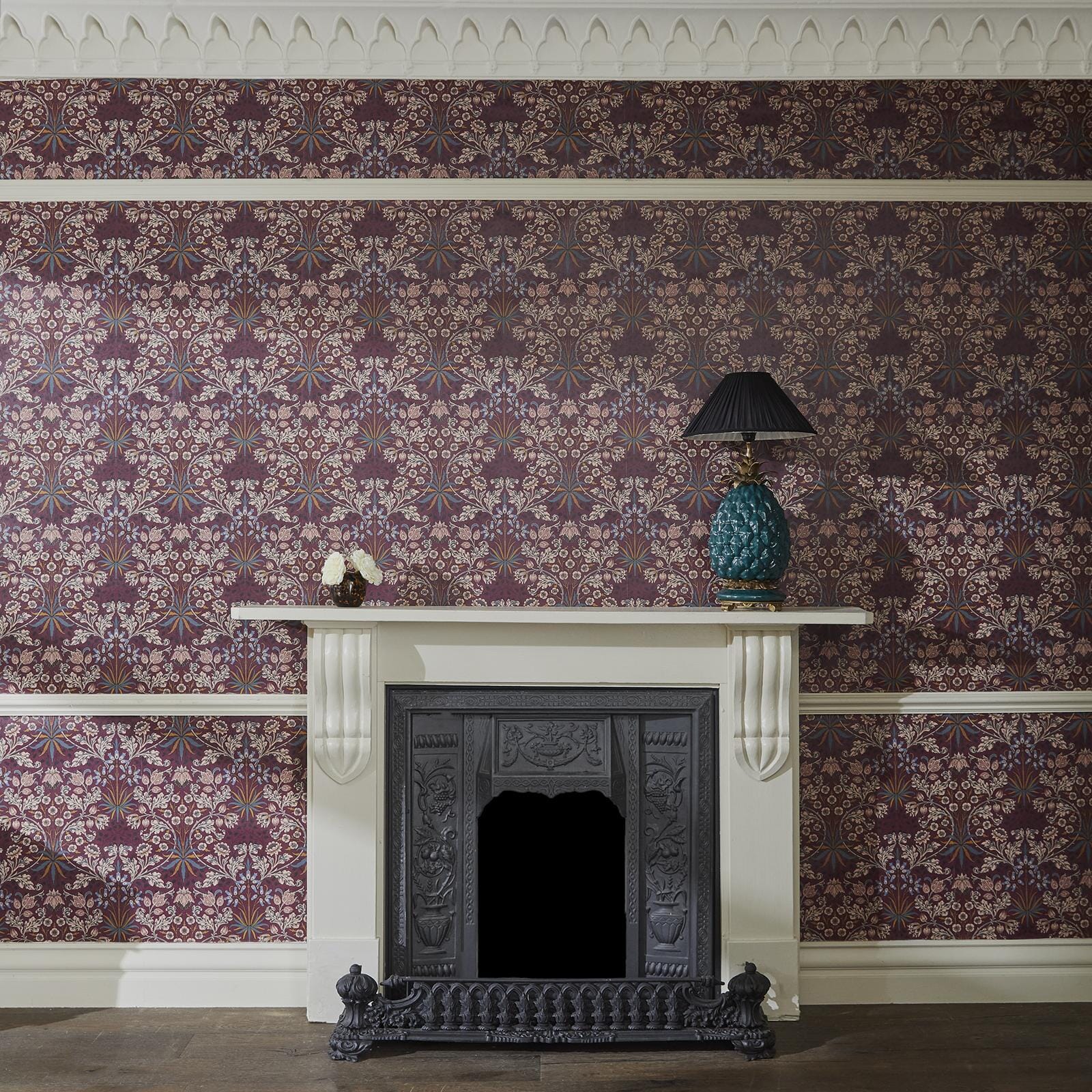 Hyacinth Wallpaper - Mulberry - House of Hackney - 1 - WA - HYA - DI - MUL - XXX - Premier Wallcovering