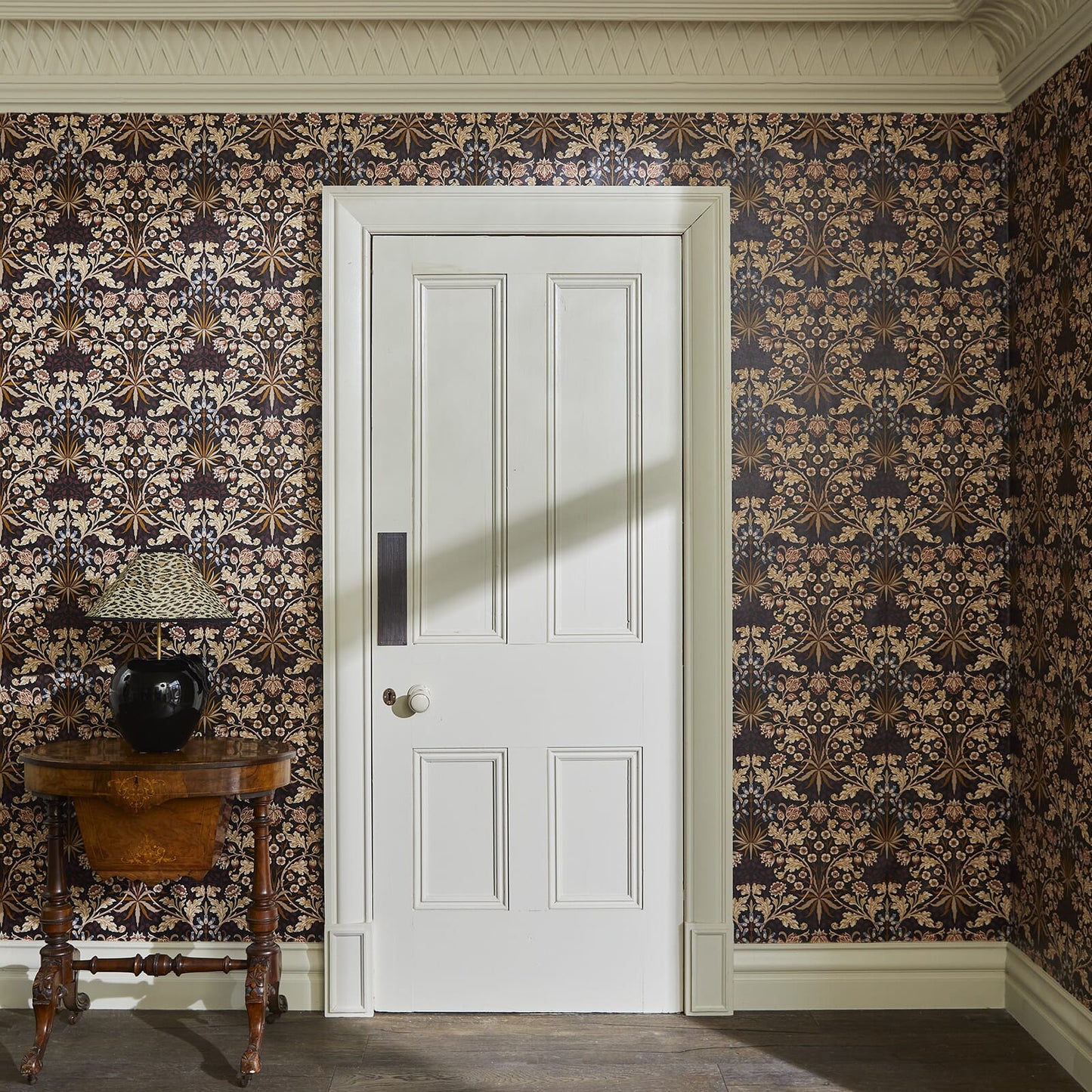 Hyacinth Wallpaper - Black - House of Hackney - 1 - WA - HYA - DI - BLK - XXX - Premier Wallcovering