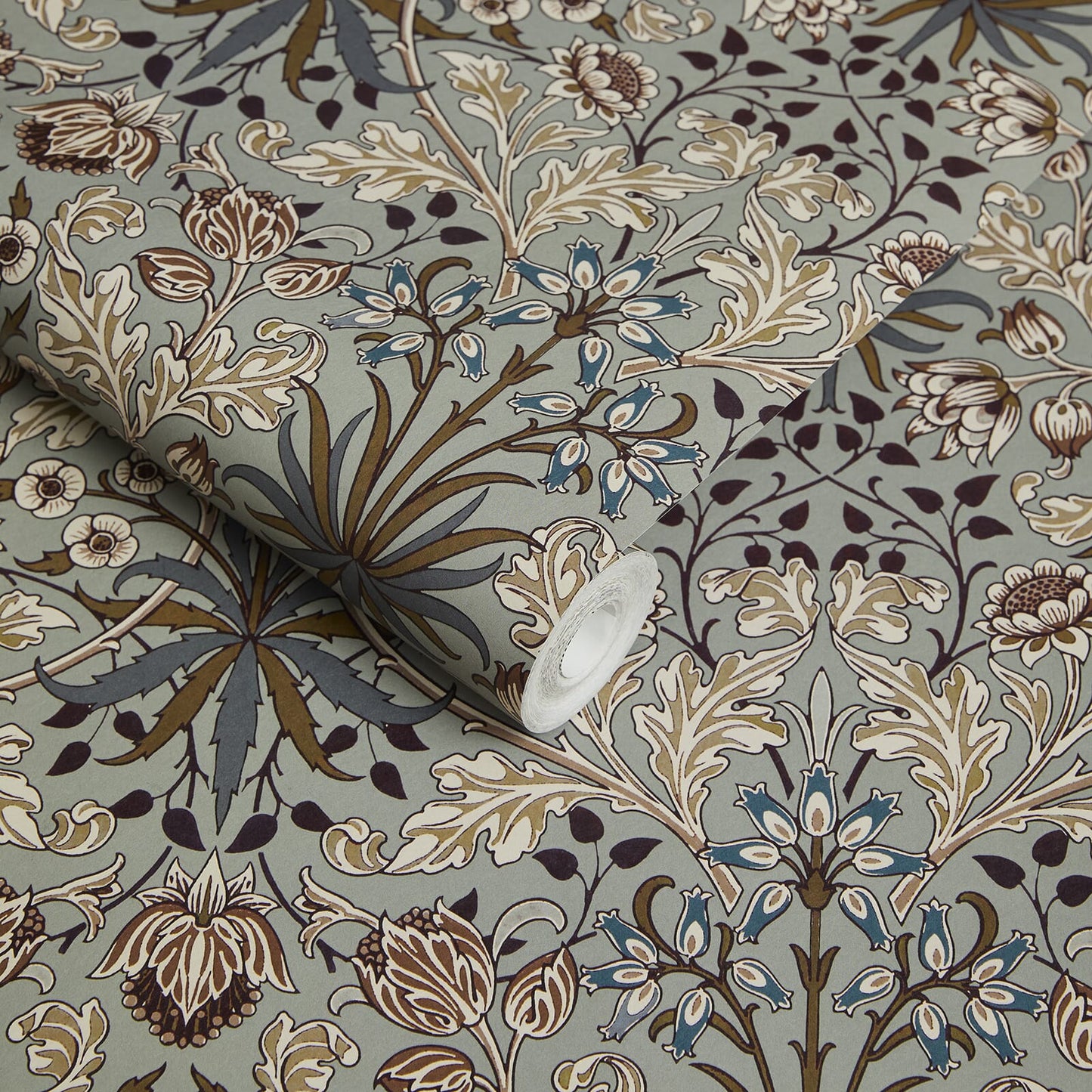 Hyacinth Wallpaper - Dove - Grey - House of Hackney - 1 - WA - HYA - DI - GRY - XXX - Premier Wallcovering