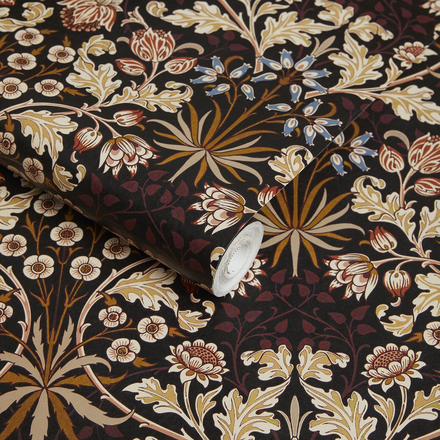 Hyacinth Wallpaper - Black - House of Hackney - 1 - WA - HYA - DI - BLK - XXX - Premier Wallcovering