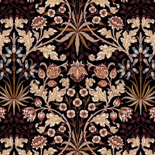 Hyacinth Wallpaper - House of Hackney - 1 - WA - HYA - DI - BLK - XXX - Premier Wallcovering