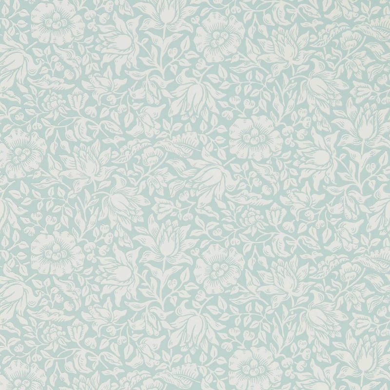 Mallow Wallpaper - Chalk Duck Egg - 216679 - Morris & Co - Premier Wallcovering