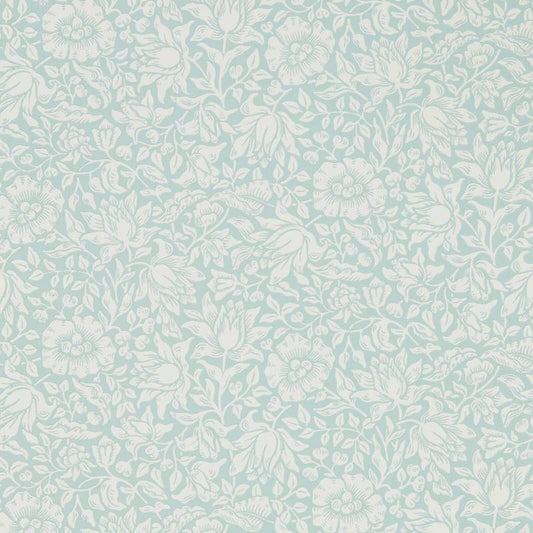 Mallow Wallpaper - Chalk Duck Egg - 216679 - Morris & Co - Premier Wallcovering