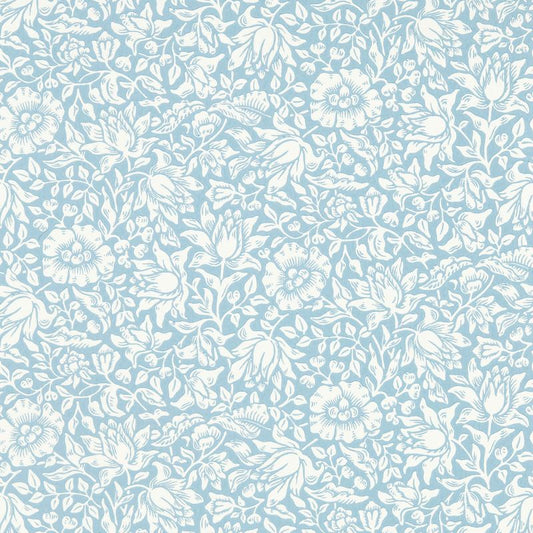 Mallow Wallpaper - Powder Blue - 217071 - Morris & Co - Premier Wallcovering