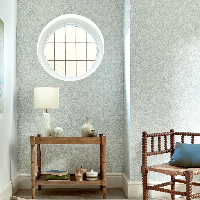 Mallow Wallpaper - Dusky Rose - 216675 - Morris & Co - Premier Wallcovering