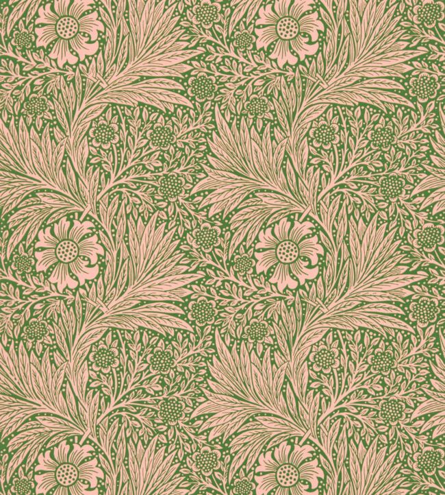 Marigold Wallpaper - Pink/Olive - 216953 - Morris & Co - Premier Wallcovering