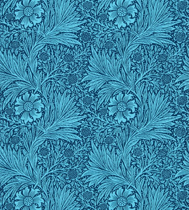 Marigold Wallpaper - Navy - 216954 - Morris & Co - Premier Wallcovering