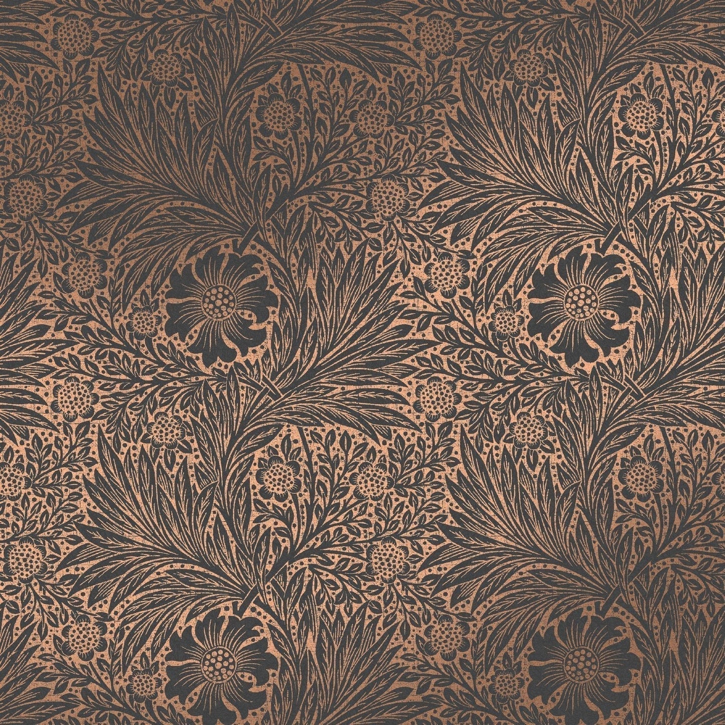 Marigold Fibrous Wallpaper - Charcoal - 124254 - William Morris AH - Premier Wallcovering