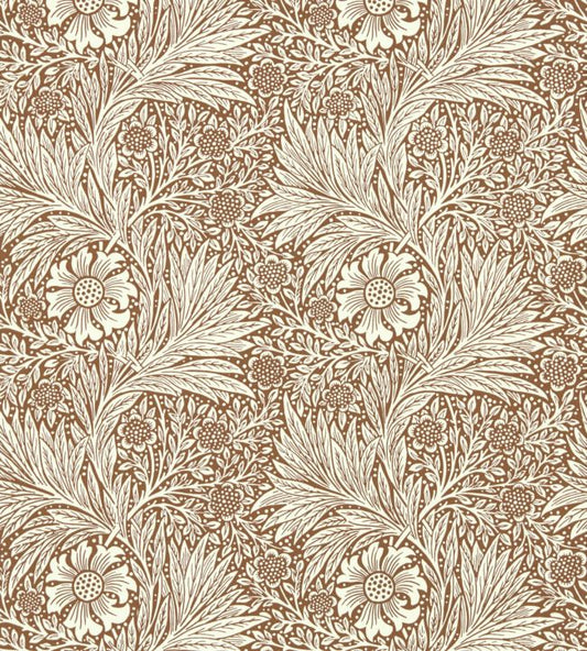 Marigold Wallpaper - Chocolate/Cream - 216955 - Morris & Co - Premier Wallcovering