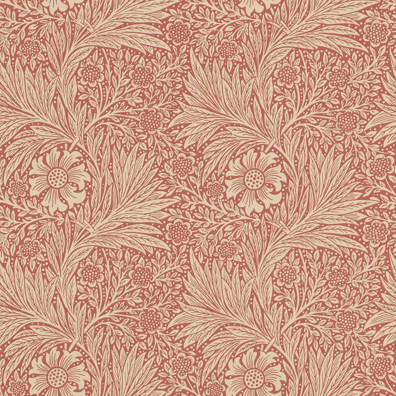 Marigold Wallpaper - Brick/Manilla - 210367 - Morris & Co