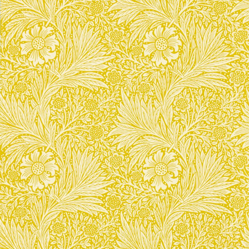Marigold Wallpaper - Yellow - 217091 - Morris & Co - Premier Wallcovering