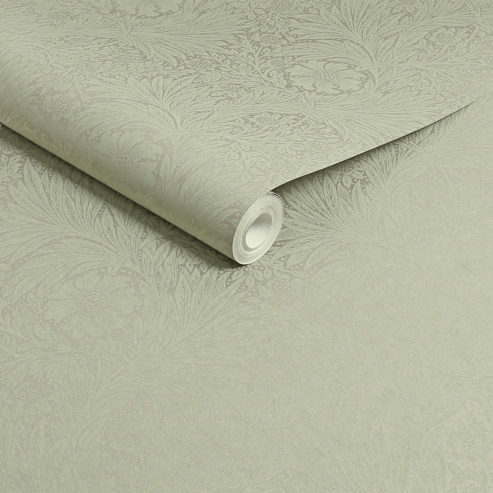Marigold Fibrous Wallpaper - Sage - 124256 - William Morris AH - Premier Wallcovering