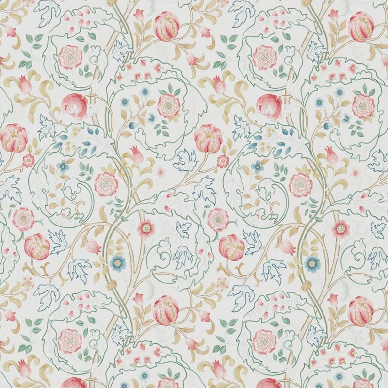 Mary Isobel Wallpaper - Pink/Ivory - 214728 - Morris & Co