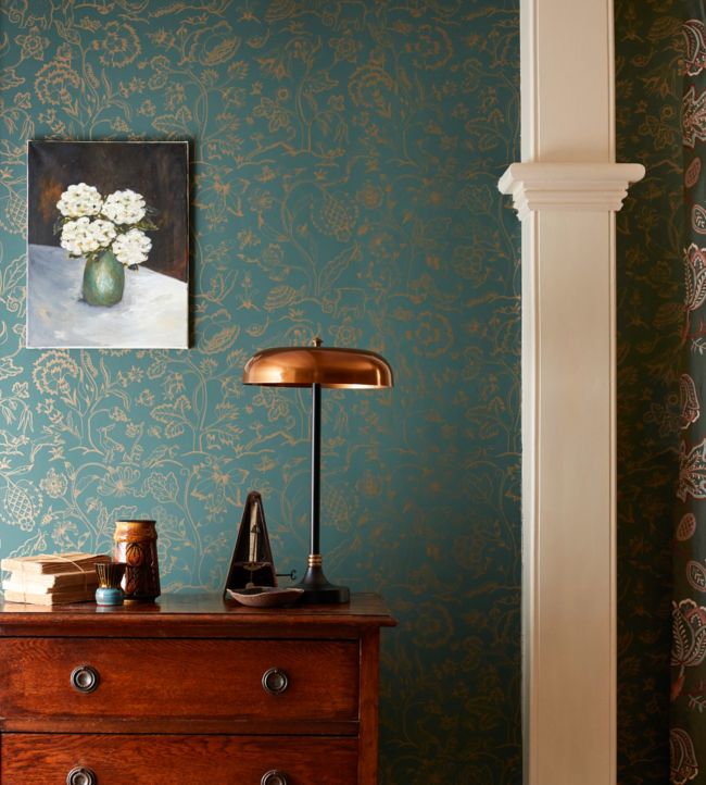 Middlemore Wallpaper - Moss Gold - 216695 - Morris & Co - Premier Wallcovering
