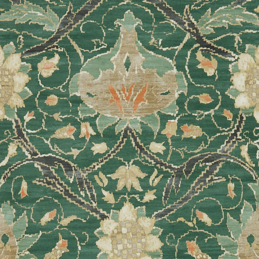 Montreal Wallpaper - Forest/Teal - 216432 - Morris & Co - Premier Wallcovering