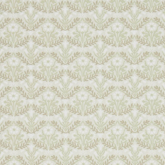 Morris Bellflowers Wallpaper - Manilla/Olive - 216434 - Morris & Co - Premier Wallcovering