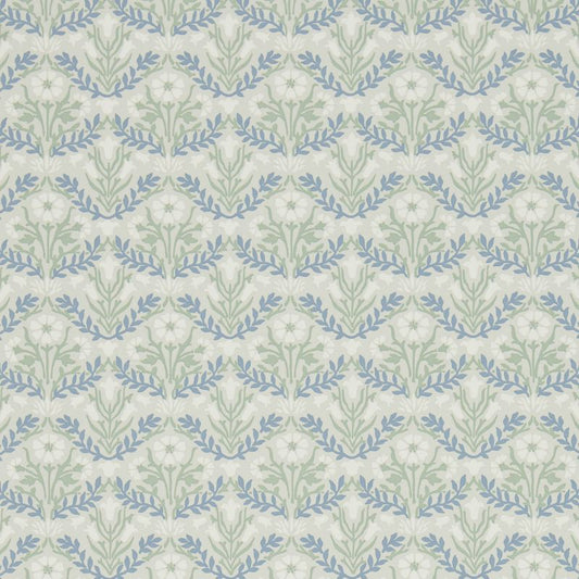 Morris Bellflowers Wallpaper - Grey/Fennel - 216435 - Morris & Co - Premier Wallcovering