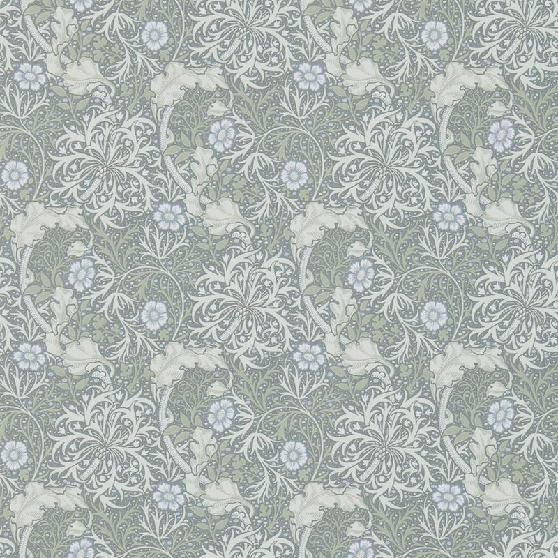 Morris Seaweed Wallpaper - Silver/Ecru - 214715 - Morris & Co - Premier Wallcovering