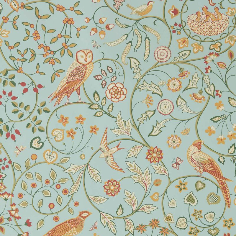 Newill Wallpaper - Peppermint Russet - 216704 - Morris & Co - Premier Wallcovering