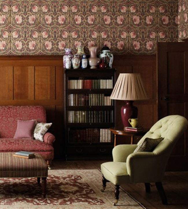 Pimpernel Wallpaper - Bullrush/Russet - 210387 - Morris & Co
