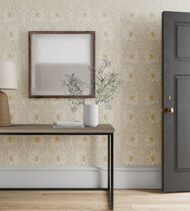 Pimpernel Wallpaper - Cochineal Pink - 217064 - Morris & Co - Premier Wallcovering