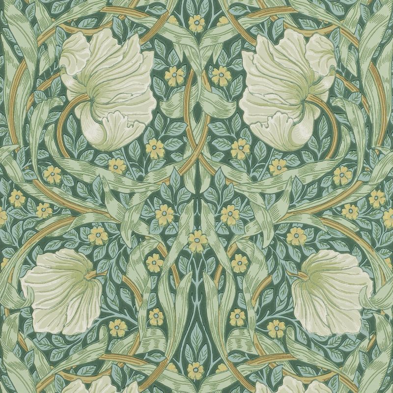 Pimpernel Wallpaper - Privet/Slate - 210389 - Morris & Co