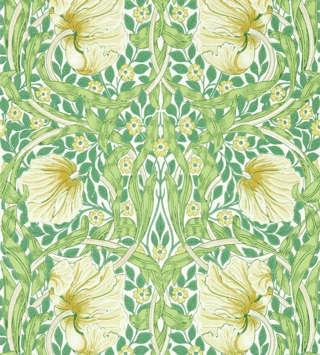 Pimpernel Wallpaper - Weld/Leaf Green - 217063 - Morris & Co - Premier Wallcovering