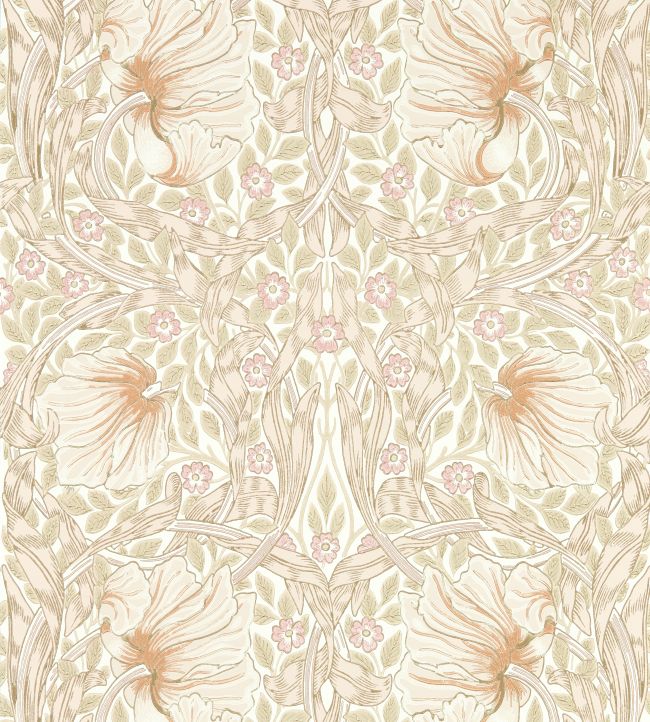 Pimpernel Wallpaper - Cochineal Pink - 217064 - Morris & Co - Premier Wallcovering