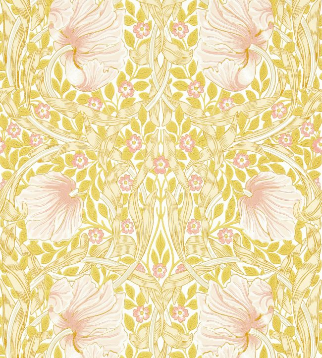 Pimpernel Wallpaper - Sunflower/Pink - 217065 - Morris & Co - Premier Wallcovering
