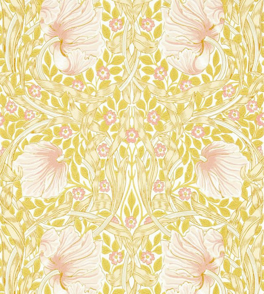 Pimpernel Wallpaper - Sunflower/Pink - 217065 - Morris & Co - Premier Wallcovering