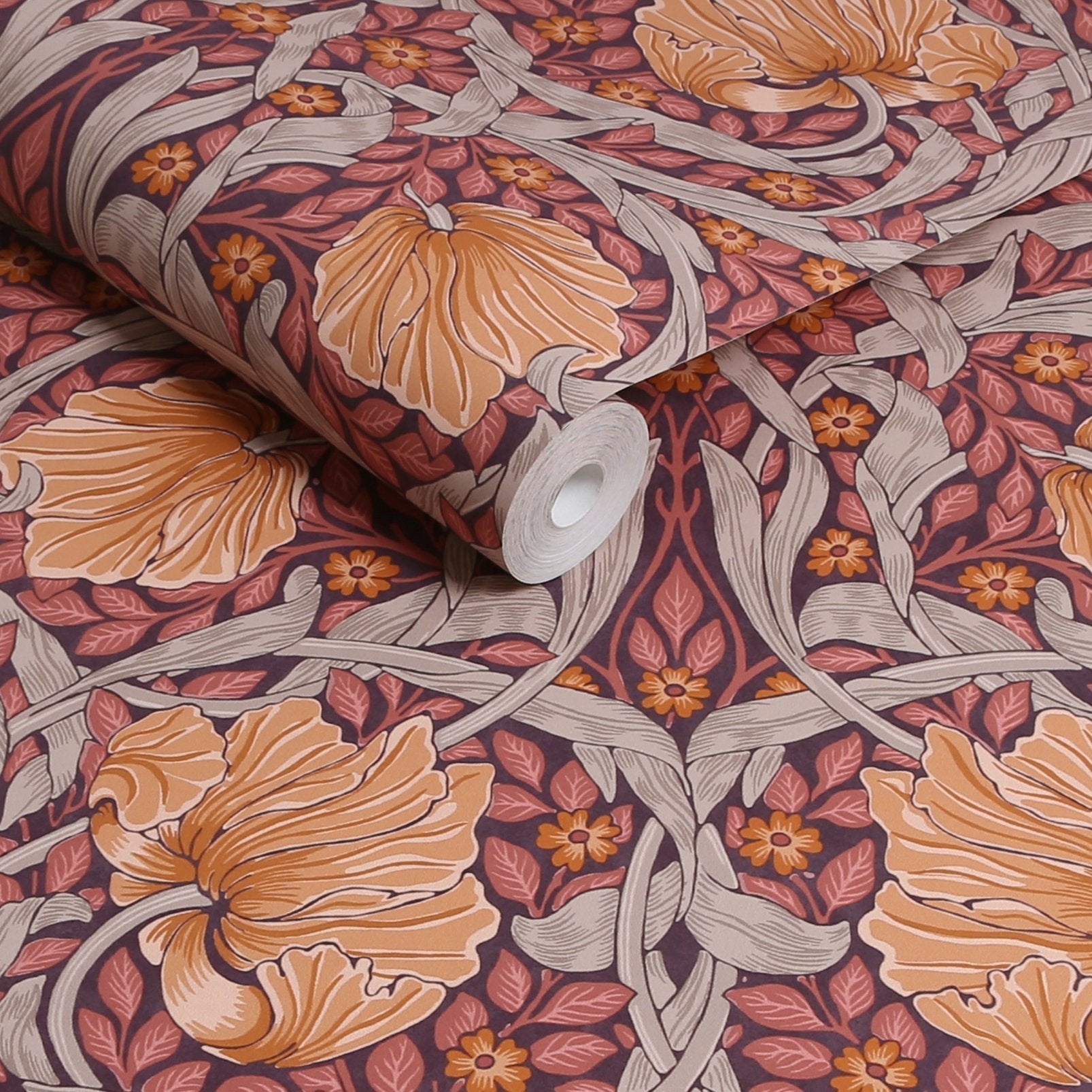 Pimpernel Wallpaper - Plum - 124239 - William Morris AH - Premier Wallcovering