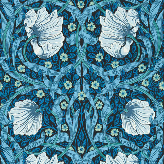 Pimpernel Wallpaper - Midnight/Opal - 217331 - Morris & Co - Premier Wallcovering