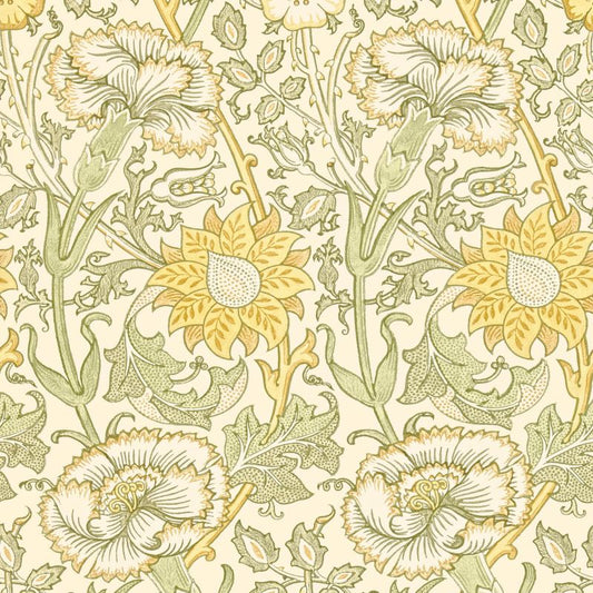 Pink & Rose Wallpaper - Cowslip/Fennel - 212569 - Morris & Co - Premier Wallcovering