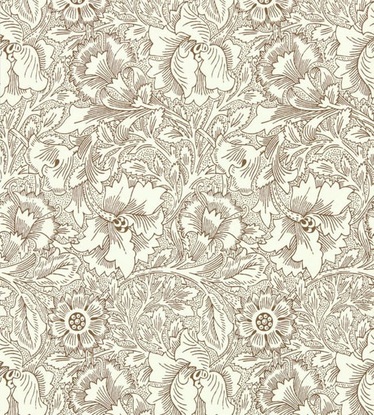 Poppy Wallpaper - Cream/Chocolate - 216957 - Morris & Co - Premier Wallcovering