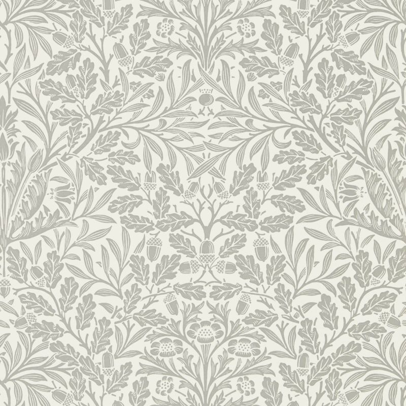 Pure Acorn Wallpaper - Ecru/Pewter - 216042 - Morris & Co - Premier Wallcovering