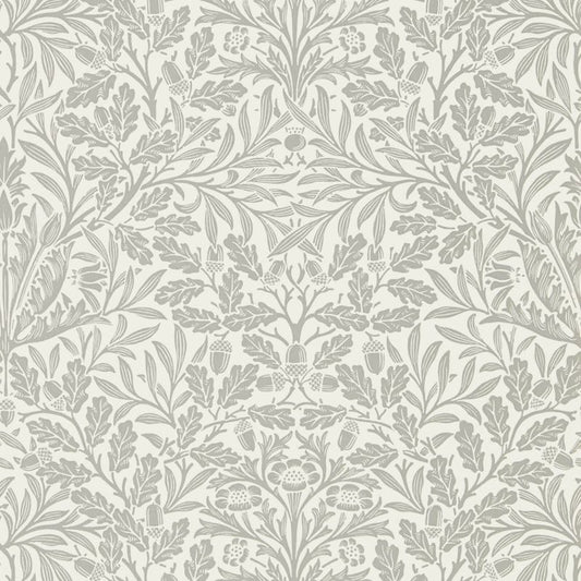Pure Acorn Wallpaper - Ecru/Pewter - 216042 - Morris & Co - Premier Wallcovering