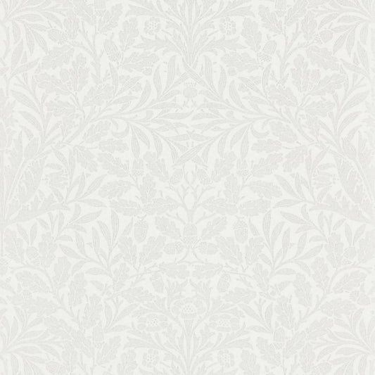 Pure Acorn Wallpaper - Chalk/Silver - 216043 - Morris & Co - Premier Wallcovering