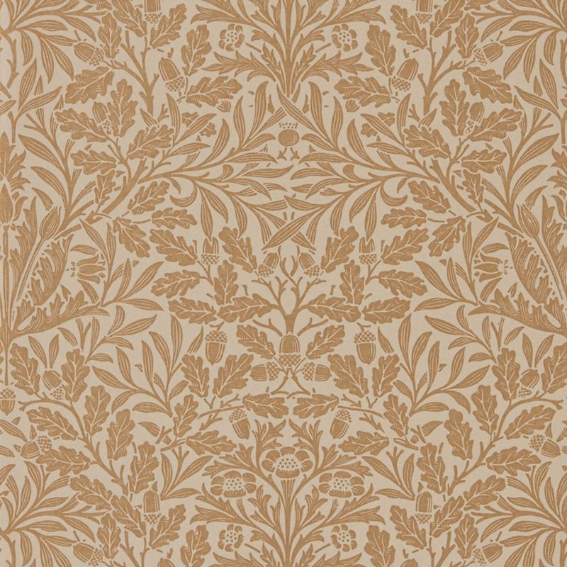 Pure Acorn Wallpaper - Gilver/Copper - 216041 - Morris & Co - Premier Wallcovering