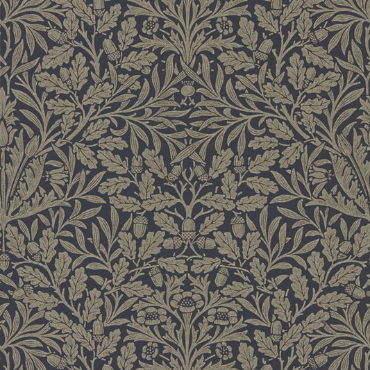 Pure Acorn Wallpaper - Charcoal/Gilver - 216033 - Morris & Co - Premier Wallcovering