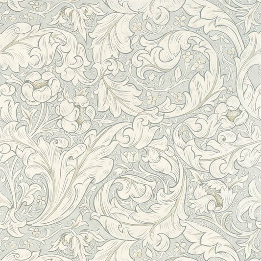 Pure Bachelors Button Wallpaper - Grey Blue - 216554 - Morris & Co - Premier Wallcovering