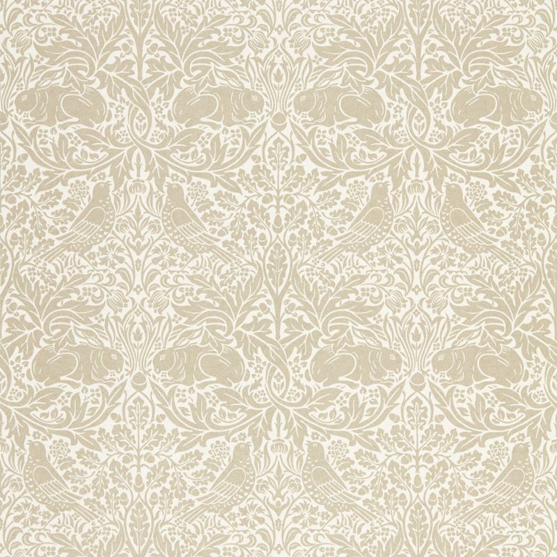 Pure Brer Rabbit Wallpaper - Linen - 216531 - Morris & Co - Premier Wallcovering