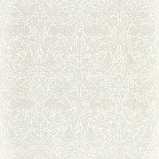 Pure Brer Rabbit Wallpaper - White Clover - 216534 - Morris & Co - Premier Wallcovering