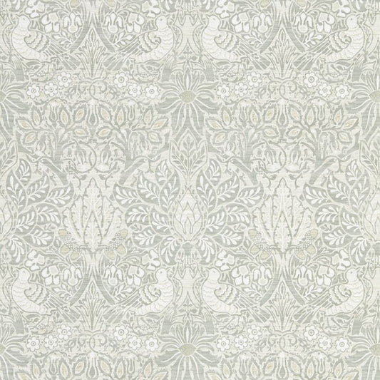 Pure Dove & Rose Wallpaper - Grey Blue - 216522 - Morris & Co - Premier Wallcovering