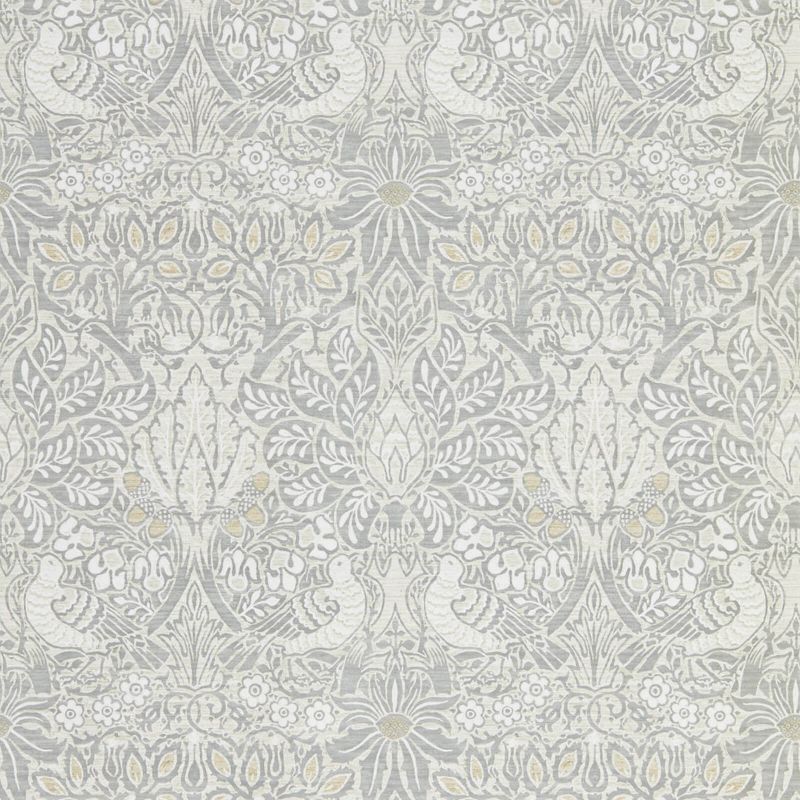 Pure Dove & Rose Wallpaper - Cloud Grey - 216520 - Morris & Co - Premier Wallcovering
