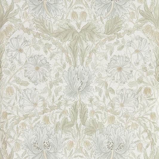 Pure Honeysuckle & Tulip Wallpaper - Linen - 216526 - Morris & Co - Premier Wallcovering