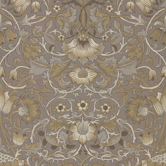 Pure Lodden Wallpaper - Taupe/Gold - 216028 - Morris & Co - Premier Wallcovering
